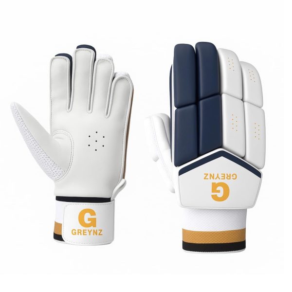 GREYNZ Pro Player Cut Finger Cricket Gloves for Men – Premium PU Leather Palm, Superior Grip & Comfort, Breathable Design, Lightweight Protective Batting Gloves