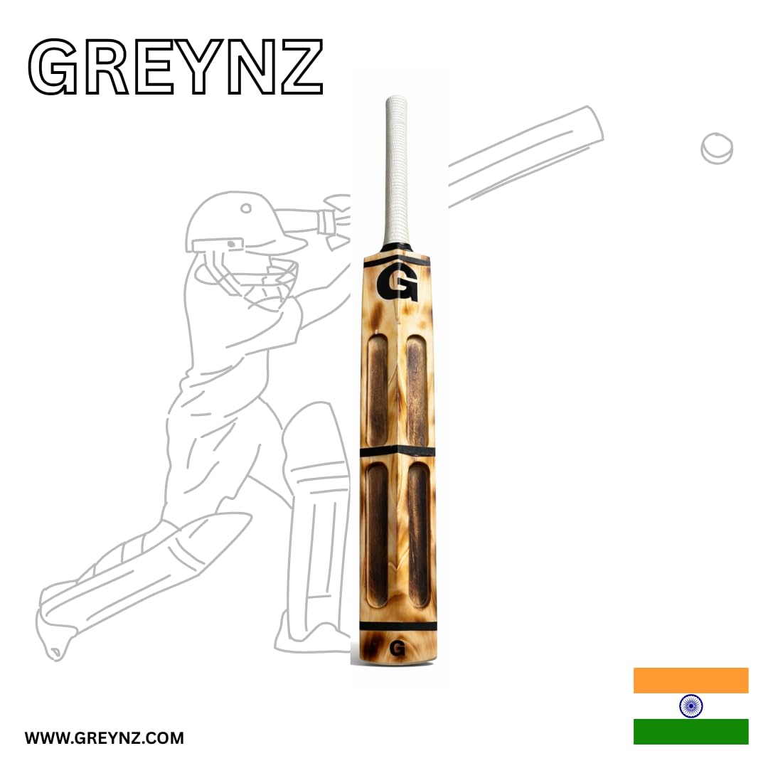 GREYNZ H-Flame Shotmaster H90 Tennis Cricket Bat (1000g) | 36 Inch Short Handle | for Up to 130g Ball | Lightweight Power Profile | Bat Cover Included - Image 4