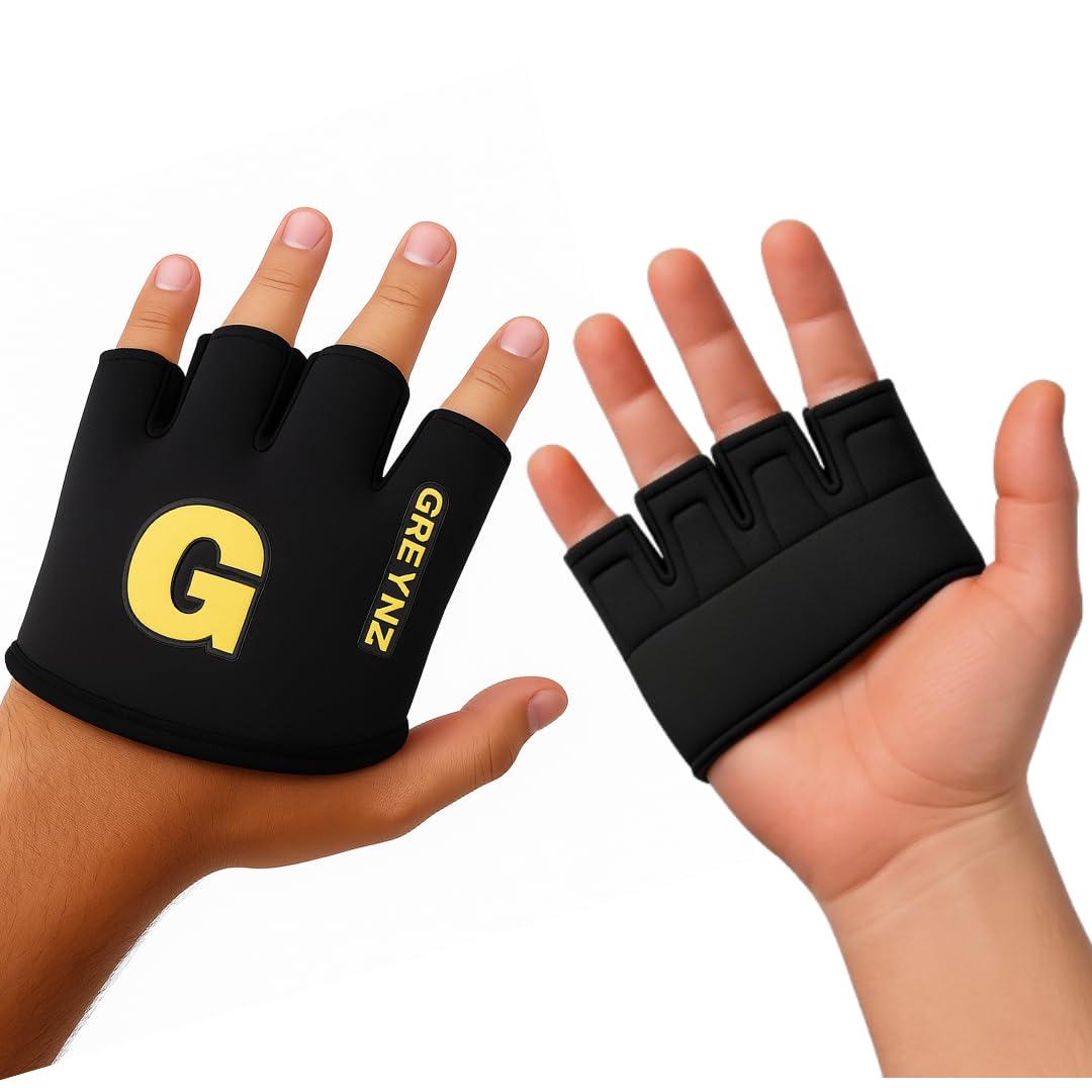 Greynz Cricket Fielding Gloves – Ultra Lightweight Lycra | Shock Absorbing Palm | Strong Grip & Comfort Fit | Durable Training & Match Gloves
